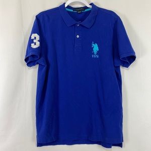 U.S Polo Assn Men's Large Short Sleeve Dress Shirt